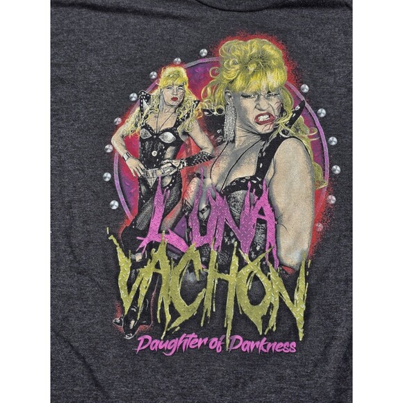Luna Vachon T-Shirt Mens Size XXXL Dark Gray Daughter Of Darkness Wrestling - Picture 1 of 11